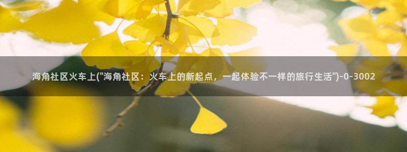 海角社区佛山：海角社区火车上(\